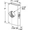 Prime-Line 1-3/4 in. x 9 in. Stainless Steel Lock and Door Reinforcer, 2-1/8 in U 9586 - alternate 3